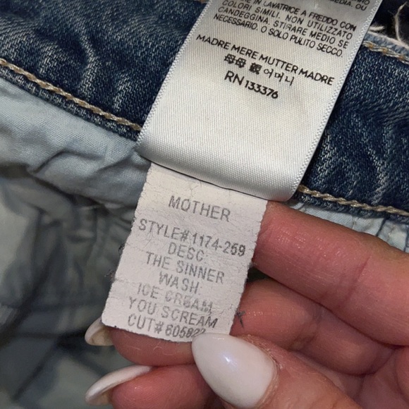 Mother Superior The Sinner Distressed Straight Crop Ankle Leg Jeans - Picture 8 of 16